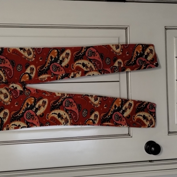 Anthropologie Pilcro & The Letterpress pants floral corduroy Size 25 Skinny - Picture 4 of 11